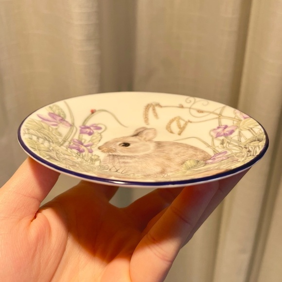 Royal Kendal English Rabbit Plate The Sheila Mannes Abbott Collection 4.75"W Fin - Picture 2 of 11